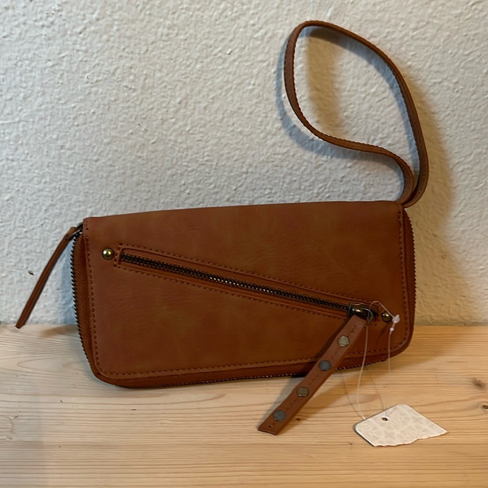 Free People Vegan leather wallet/wristlet